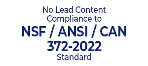 No Lead Content Compliance to NSF / ANSI / CAN 372-2022 Standard