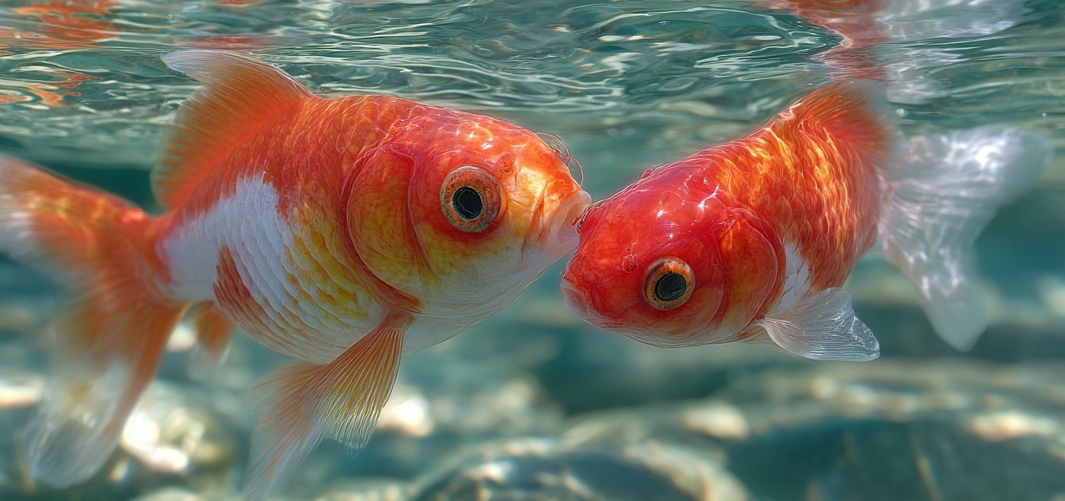 2 gold fishes